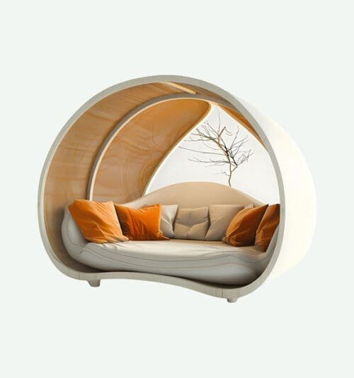 Modern Sofa with Cushions